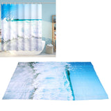Free Punch Shower Curtain with Hook Waterproof Bath Curtain for Home Bathroom Supplies150x180 cm