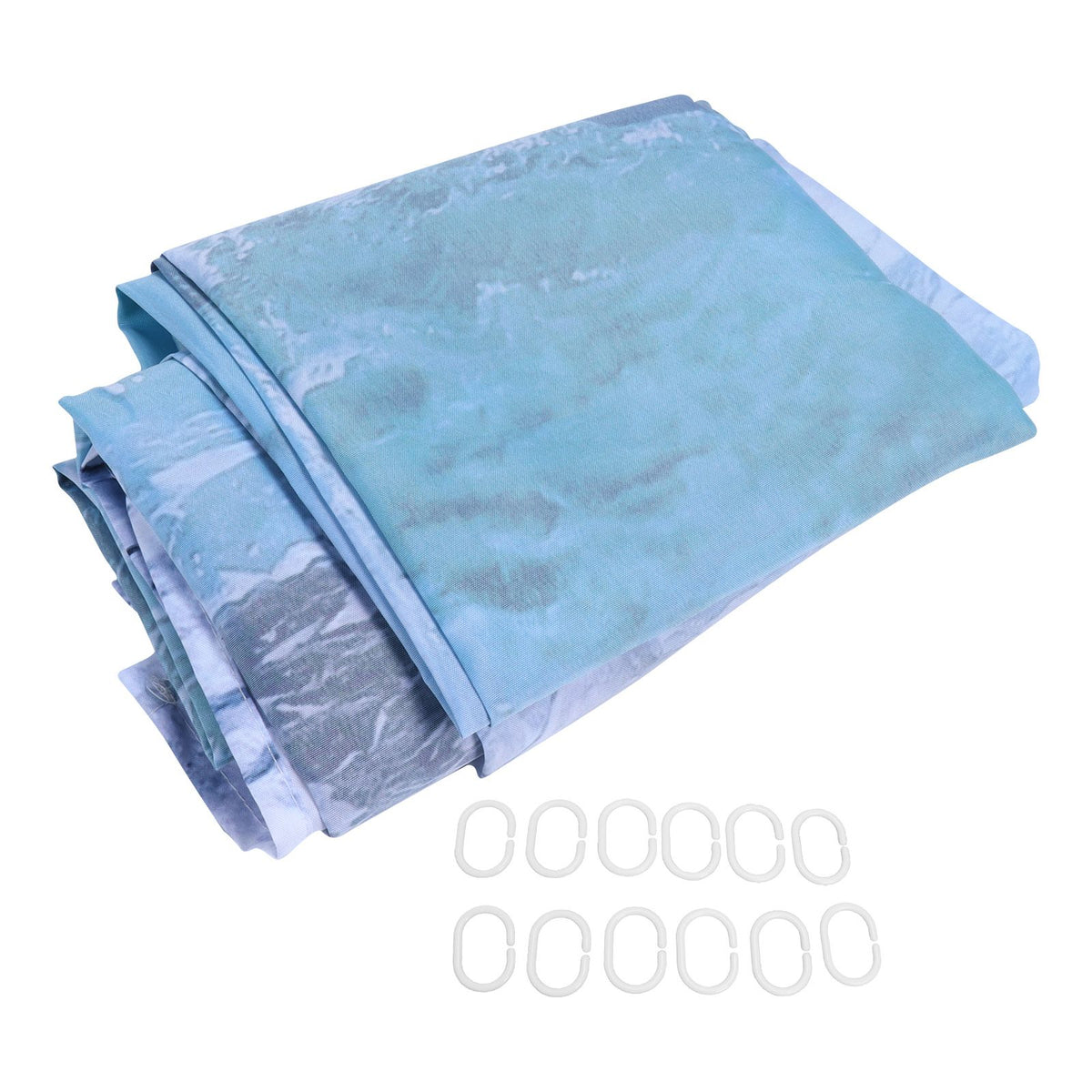 Shower Curtain with 12 Hooks Waterproof Shower Curtain Set for Bathroom Supplies180x180 cm