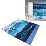 Shower Curtain with 12 Hooks Waterproof Shower Curtain Set for Bathroom Supplies180x180 cm