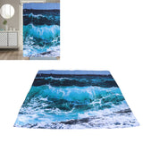 Shower Curtain with 12 Hooks Waterproof Shower Curtain Set for Bathroom Supplies180x180 cm - Extra Image