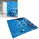 Shower Curtain with 12 Hooks Waterproof Shower Bath Curtain for Bathroom Decoration150x180 cm
