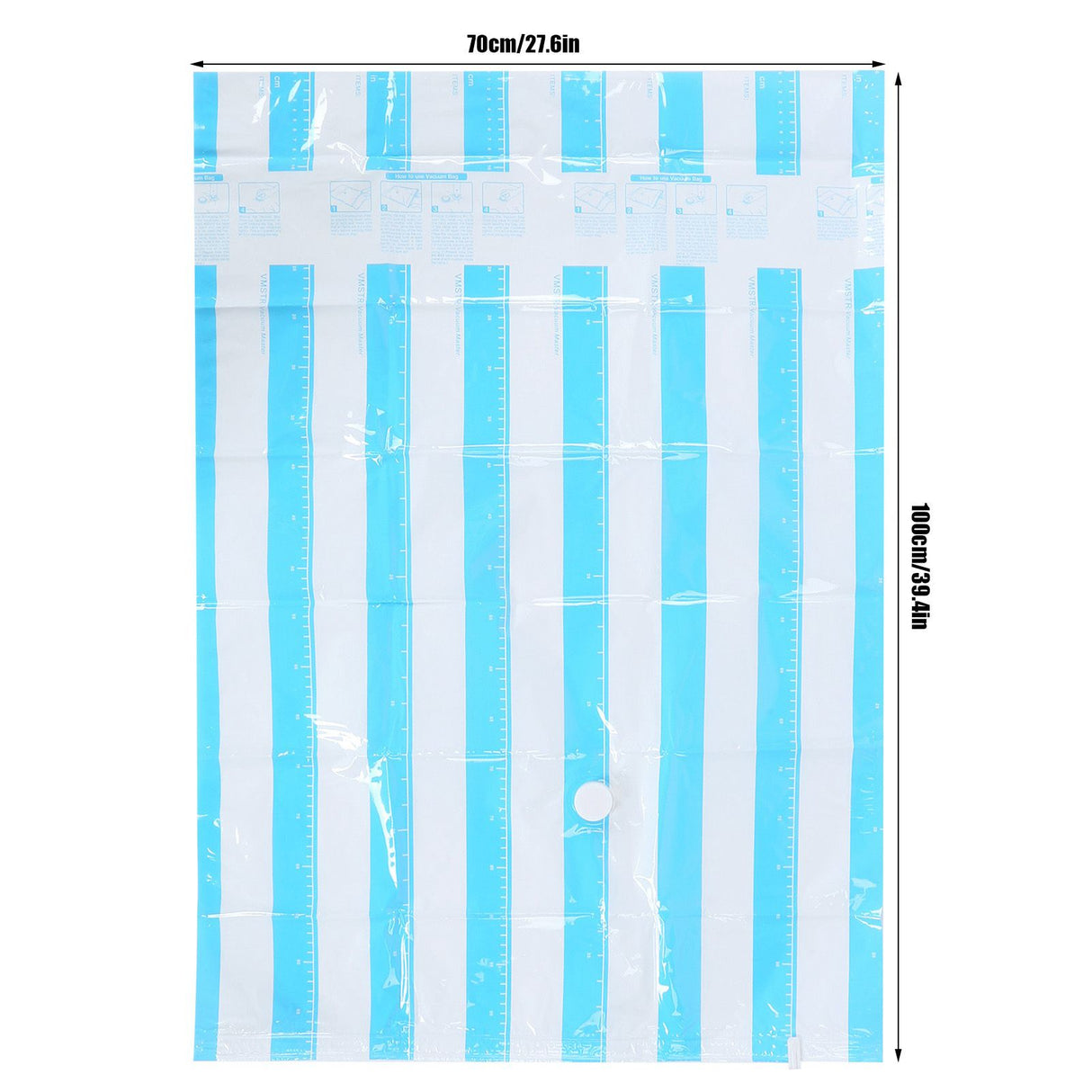 10Pcs/Set 12C Vacuum Storage Bag Space Saving Compressed Bag with 3.5cm Thread Air Inlet 70 x 100 cm