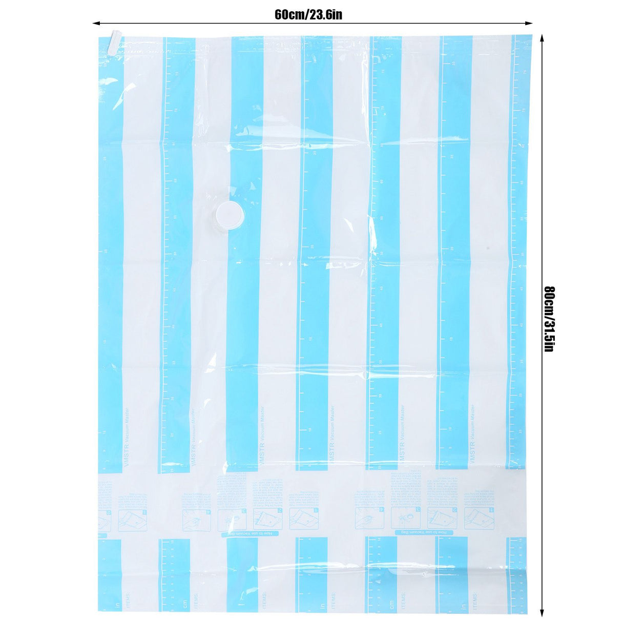 10Pcs/Set 12C Vacuum Storage Bag Space Saving Compressed Bag with 3.5cm Thread Air Inlet 80 x 60 cm