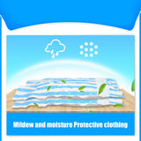 10Pcs/Set 12C Vacuum Storage Bag Space Saving Compressed Bag with 3.5cm Thread Air Inlet 80 x 60 cm