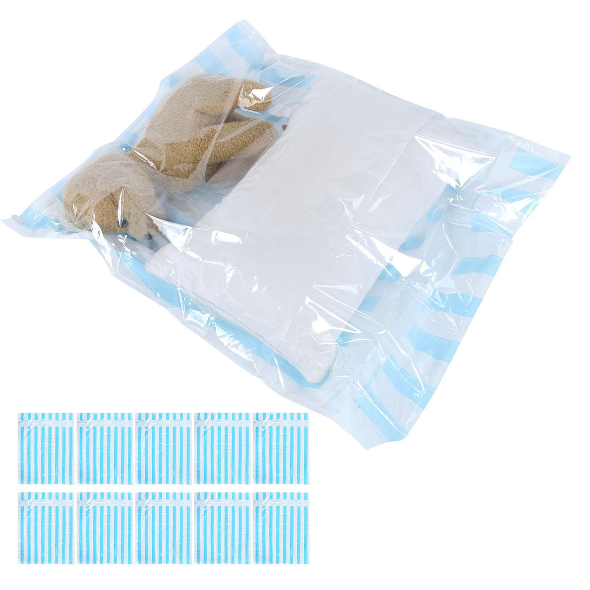 10Pcs/Set 12C Vacuum Storage Bag Space Saving Compressed Bag with 3.5cm Thread Air Inlet 100 x 80 cm