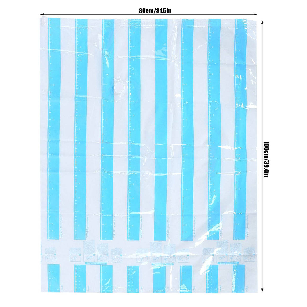 10Pcs/Set 12C Vacuum Storage Bag Space Saving Compressed Bag with 3.5cm Thread Air Inlet 100 x 80 cm