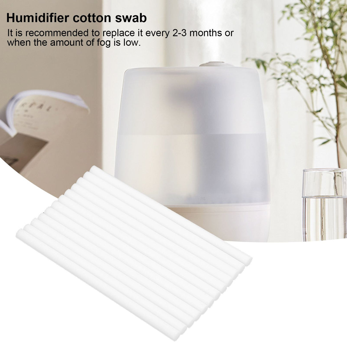 Humidifier Cotton Swab Water Absorption Aroma Diffuse Filter Stick Humidifier Replacement