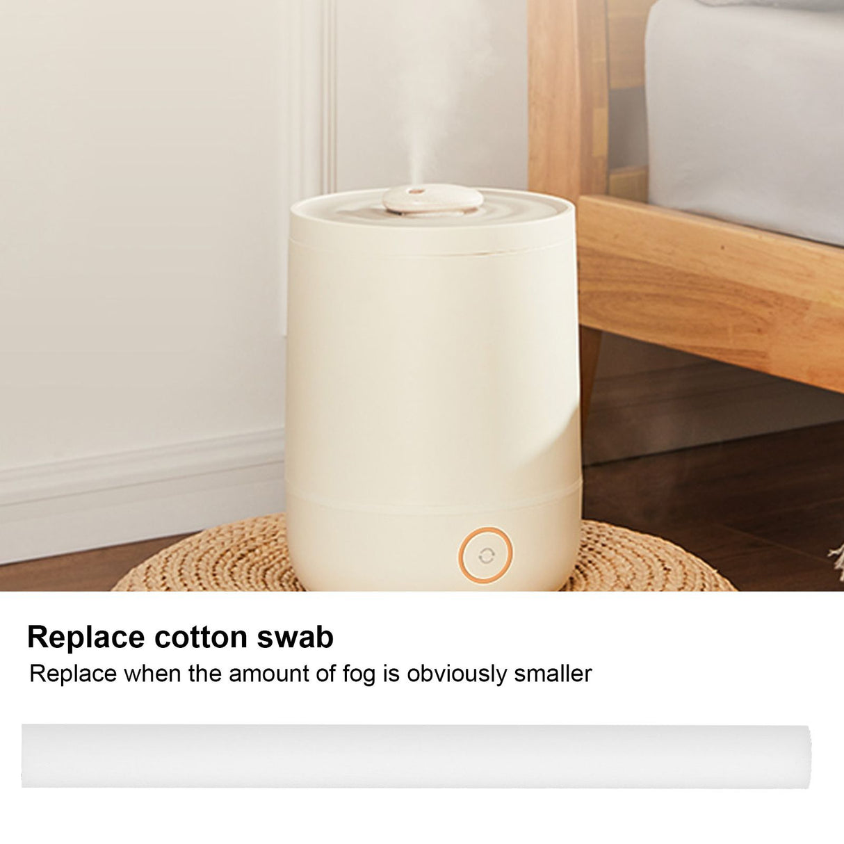 30Pcs Humidifier Cotton Swab Filter Replacement Atomizer Aroma Diffuser Parts 8x100mm