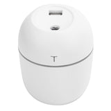 Mini Humidifier Portable DC5V USB Plug In Aroma Essential Oil Diffuser with LED Night Light(White )