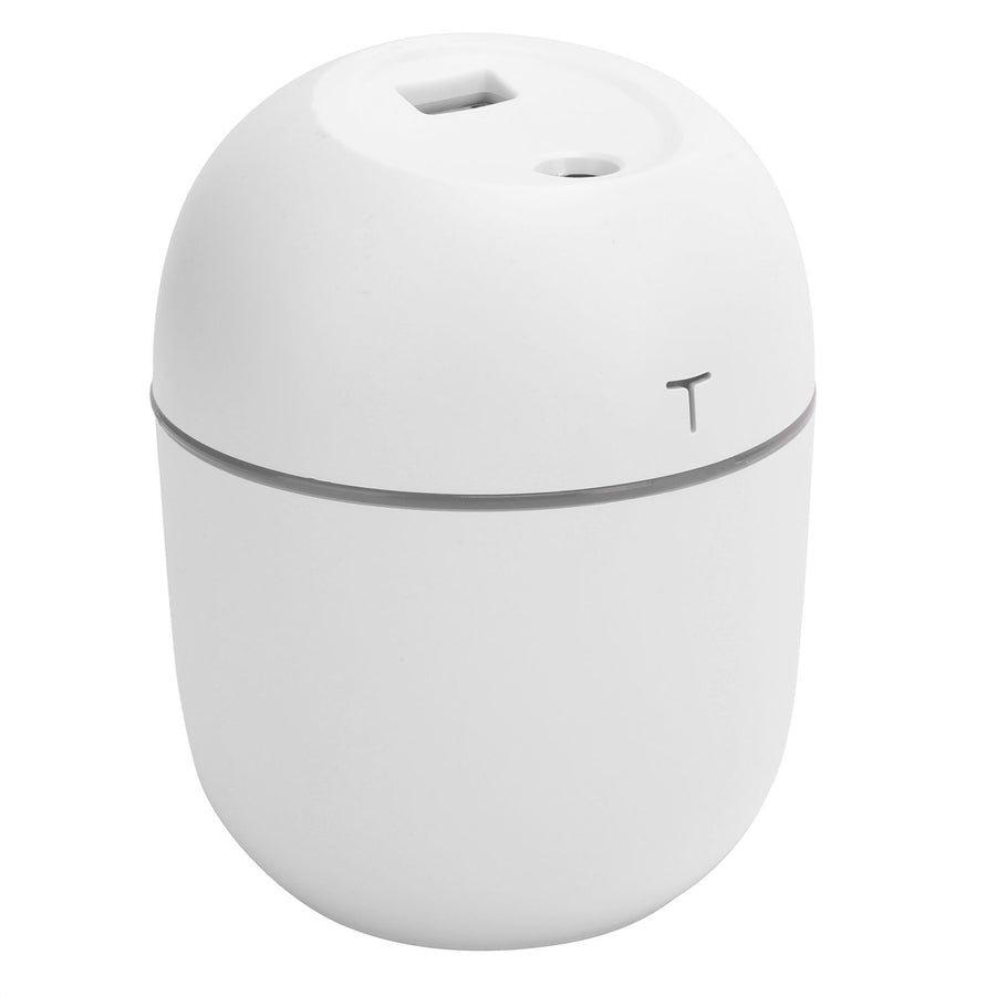 Mini Humidifier Portable DC5V USB Plug In Aroma Essential Oil Diffuser with LED Night Light(White )