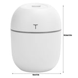 Mini Humidifier Portable DC5V USB Plug In Aroma Essential Oil Diffuser with LED Night Light(White )