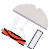 Main Brush Side Brush Filter Screen Cleaning Brush Mop Replacement Kit Fit for Xiaomi 1C Sweeper