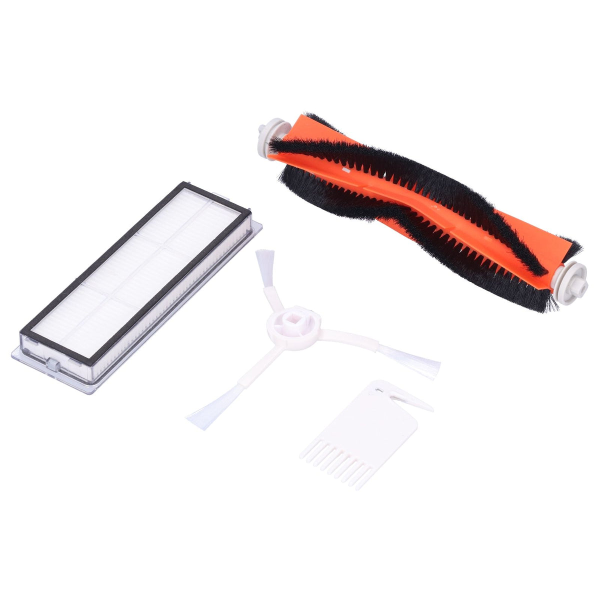 Main Brush Side Brush Filter Screen Cleaning Brush Mop Replacement Kit Fit for Xiaomi 1C Sweeper