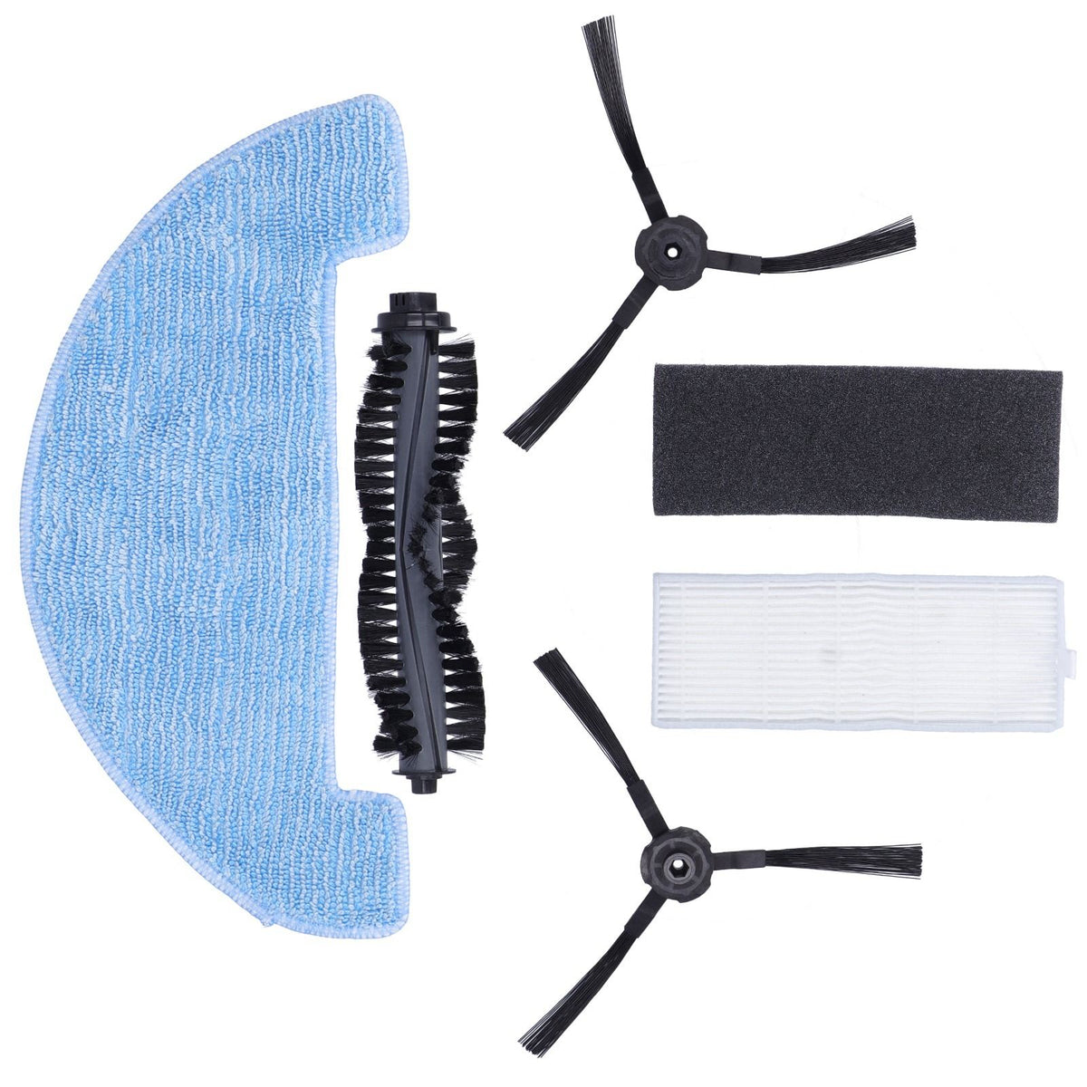 Sweeper Rolling Brush Filter Cleaning Cloth Side Brush Kit Replacement Parts for ilife A4S