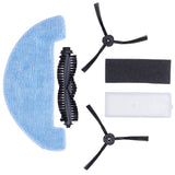 Sweeper Rolling Brush Filter Cleaning Cloth Side Brush Kit Replacement Parts for ilife A4S - Side View