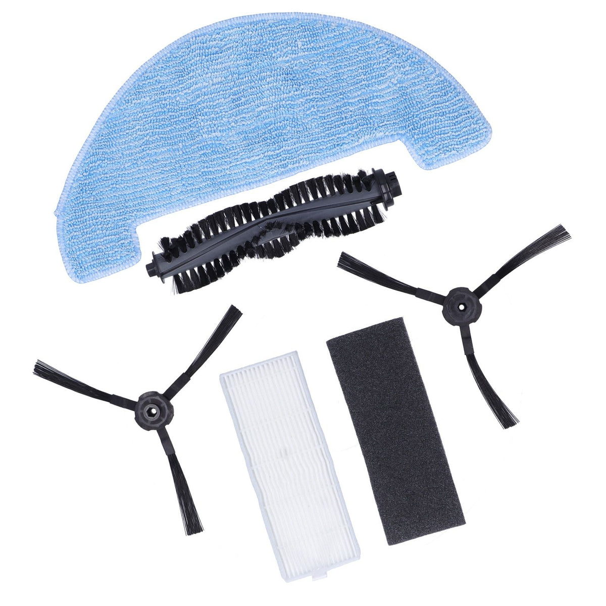 Sweeper Rolling Brush Filter Cleaning Cloth Side Brush Kit Replacement Parts for ilife A4S