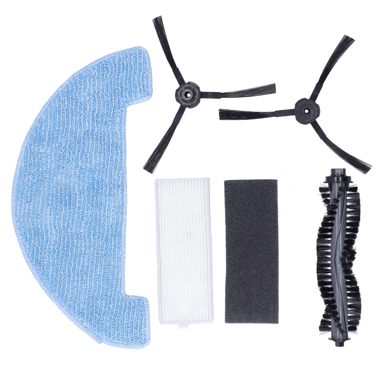 Sweeper Rolling Brush Filter Cleaning Cloth Side Brush Kit Replacement Parts for ilife A4S
