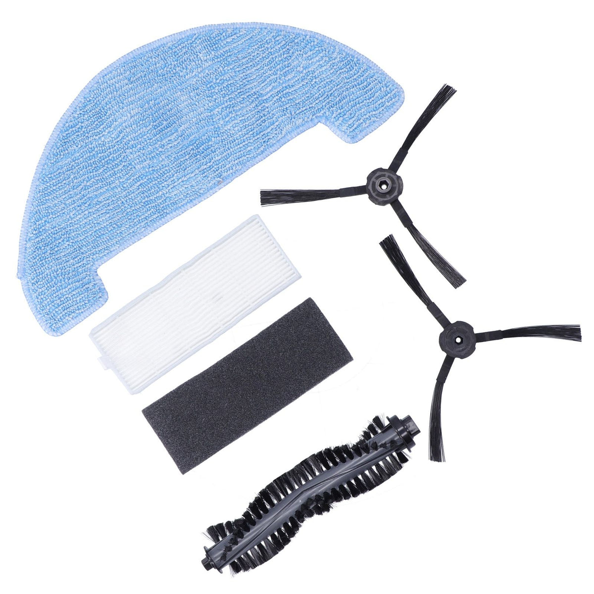Sweeper Rolling Brush Filter Cleaning Cloth Side Brush Kit Replacement Parts for ilife A4S