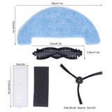 Sweeper Rolling Brush Filter Cleaning Cloth Side Brush Kit Replacement Parts for ilife A4S