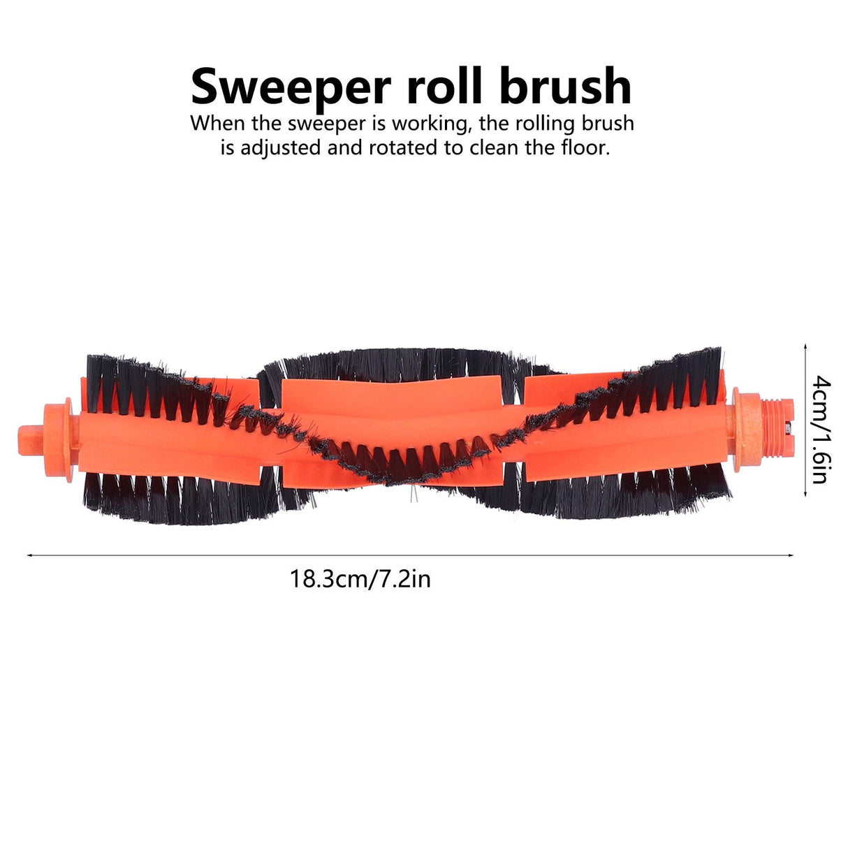 Sweeper Rolling Main Brush Replacement Part Fit for MIJIA STYTJ02YM Sweeper Accessories