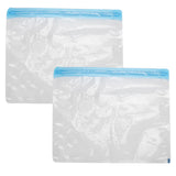 2Pcs Vacuum Storage Bag Space Saving Compressed Sealed Travel Bag with 3.5cm Thread Air InletM:32x26CM - Front View