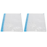 2Pcs Vacuum Storage Bag Space Saving Compressed Sealed Travel Bag with 3.5cm Thread Air InletM:32x26CM