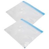2Pcs Vacuum Storage Bag Space Saving Compressed Sealed Travel Bag with 3.5cm Thread Air InletM:32x26CM - 45-Degree Angle