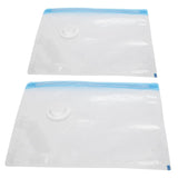 2Pcs Vacuum Storage Bag Space Saving Compressed Sealed Travel Bag with 3.5cm Thread Air InletM:32x26CM - Close-Up Angle