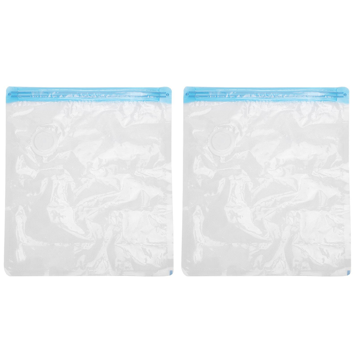 2Pcs Vacuum Storage Bag Space Saving Compressed Sealed Travel Bag with 3.5cm Thread Air InletL:36x32CM