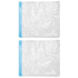 2Pcs Vacuum Storage Bag Space Saving Compressed Sealed Travel Bag with 3.5cm Thread Air InletL:36x32CM - Front View