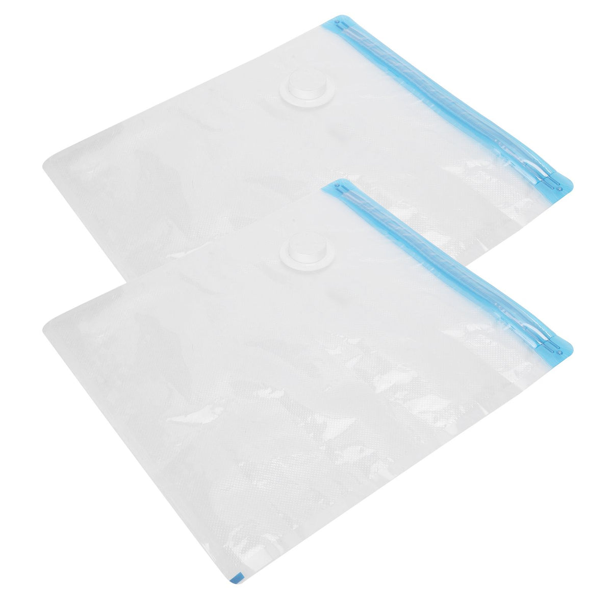 2Pcs Vacuum Storage Bag Space Saving Compressed Sealed Travel Bag with 3.5cm Thread Air InletL:36x32CM