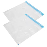 2Pcs Vacuum Storage Bag Space Saving Compressed Sealed Travel Bag with 3.5cm Thread Air InletL:36x32CM