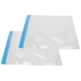 2Pcs Vacuum Storage Bag Space Saving Compressed Sealed Travel Bag with 3.5cm Thread Air InletL:36x32CM - Top-Down View