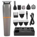 6in 1 Electric Hair Clipper Trimmer Portable Hair Cutting Machine Styling Tool USB Charging