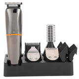 6in 1 Electric Hair Clipper Trimmer Portable Hair Cutting Machine Styling Tool USB Charging