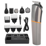 6in 1 Electric Hair Clipper Trimmer Portable Hair Cutting Machine Styling Tool USB Charging - Rear View