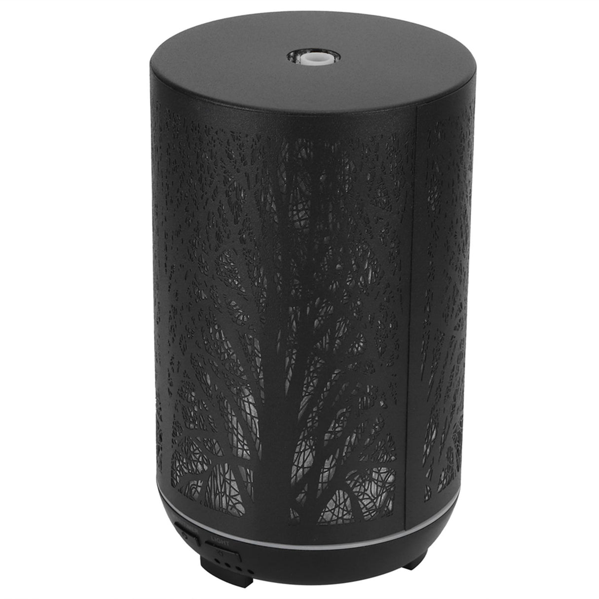 300ml Air Humidifier 2 in 1 Ambient Night Light Aroma Aromatherapy Diffuser Black 100‑240VAU Plug