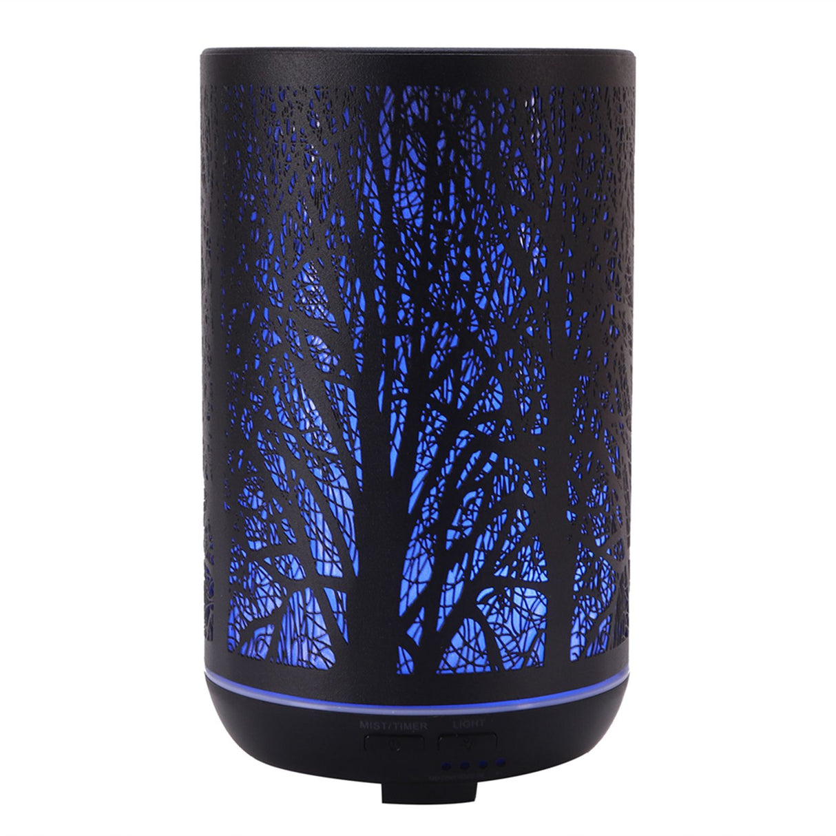 300ml Air Humidifier 2 in 1 Ambient Night Light Aroma Aromatherapy Diffuser Black 100‑240VAU Plug