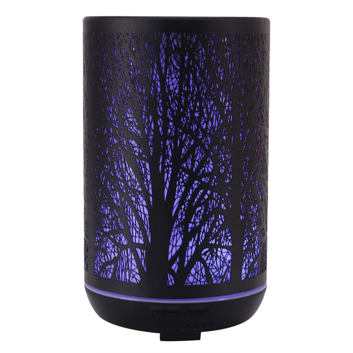 300ml Air Humidifier 2 in 1 Ambient Night Light Aroma Aromatherapy Diffuser Black 100‑240VAU Plug