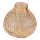 400ml Light Wood Grain Air Diffuser Electric Aroma Humidifier with Ambient Night Lamp 100‑240VAU Plug - Side View