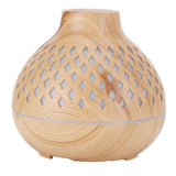 400ml Light Wood Grain Air Diffuser Electric Aroma Humidifier with Ambient Night Lamp 100‑240VAU Plug