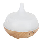 400ml Light Wood Grain Air Diffuser Electric Aroma Humidifier with Ambient Night Lamp 100‑240VAU Plug - Rear View