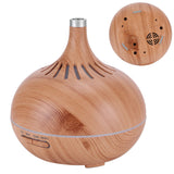 400ml Aroma Diffuser WIFI Control Wood Grain Aromatherapy Humidifier Colorful Night Light 100-240VAU Plug - Front View