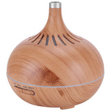 400ml Aroma Diffuser WIFI Control Wood Grain Aromatherapy Humidifier Colorful Night Light 100-240VAU Plug - Side View
