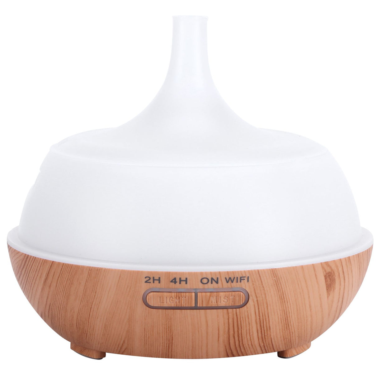 400ml Aroma Diffuser WIFI Control Wood Grain Aromatherapy Humidifier Colorful Night Light 100-240VAU Plug