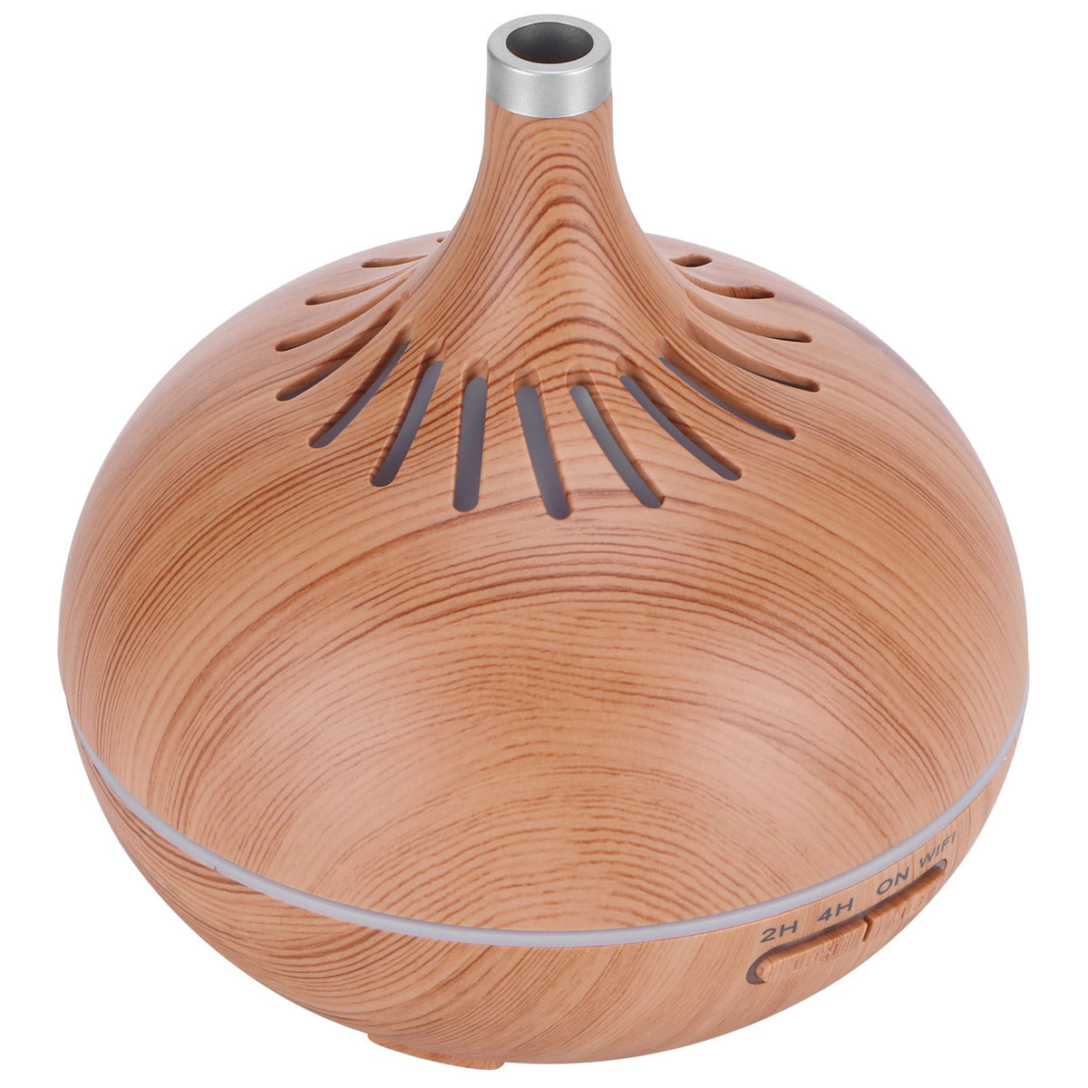 400ml Aroma Diffuser WIFI Control Wood Grain Aromatherapy Humidifier Colorful Night Light 100-240VAU Plug