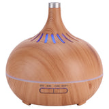 400ml Aroma Diffuser WIFI Control Wood Grain Aromatherapy Humidifier Colorful Night Light 100-240VAU Plug - Close-Up Angle