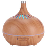 400ml Aroma Diffuser WIFI Control Wood Grain Aromatherapy Humidifier Colorful Night Light 100-240VAU Plug - Low Angle