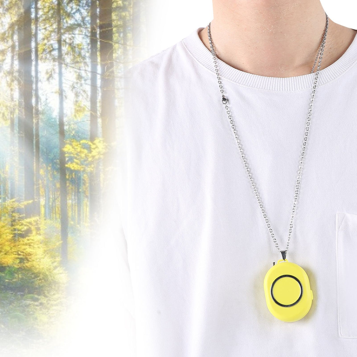 USB Rechargeable Portable Neck Hanging Air Purifier Wearable Negative Ion Air Cleaner Necklace