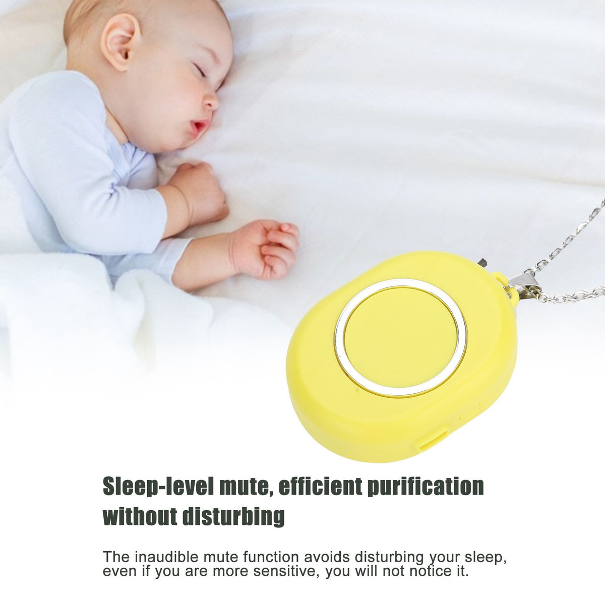 USB Rechargeable Portable Neck Hanging Air Purifier Wearable Negative Ion Air Cleaner Necklace